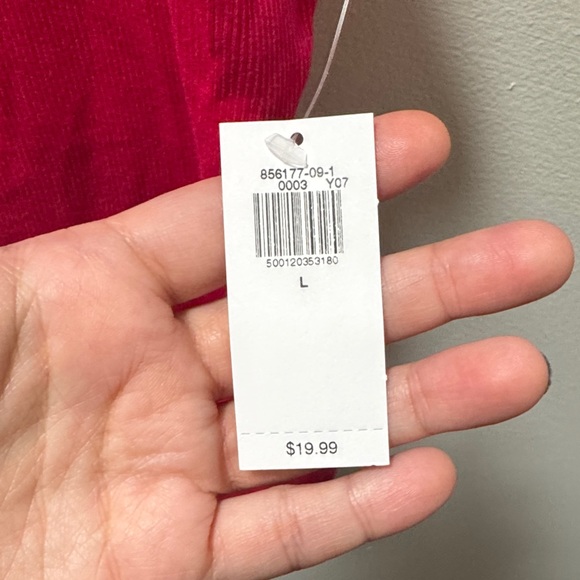 Women's Ruffled Red Top - Picture 3 of 5